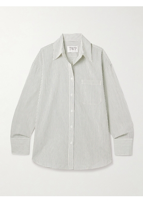 TWP - Big Joe Oversized Striped Cotton-blend Shirt - Ivory - XXS,XS/S,M/L