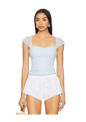 MORE TO COME Kendall Top in Baby Blue. Size L. Also in S, M.