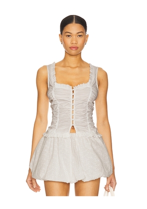 MORE TO COME Stefie Top in White. Size L. Also in S, XS, M, XL.