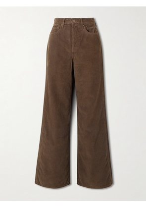 Veronica Beard - Taylor Cotton-corduroy Wide-leg Pants - Brown - 23,24,25,26,27,28,29,30,31,32
