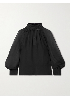 Veronica Beard - Alyssa Silk-chiffon Blouse - Black - US0,US2,US4,US6,US8,US10,US12