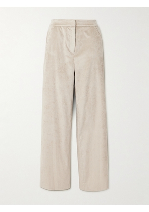 Veronica Beard - Grigore Cotton-blend Corduroy Wide-leg Pants - Neutrals - US0,US2,US4,US6,US8,US10,US12