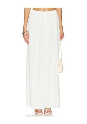 MORE TO COME Malina Skirt in White. Size L. Also in XS, XXS, S, M, XL.