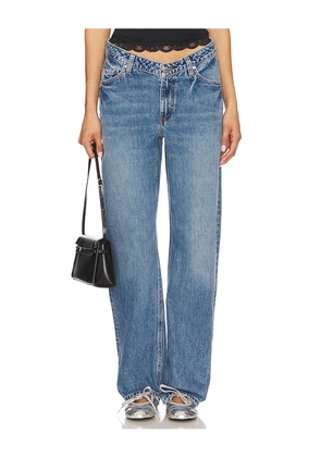 Lovers and Friends V Front Curve Jeans in Blue. Size 23. Also in 24, 25, 28, 30, 31.