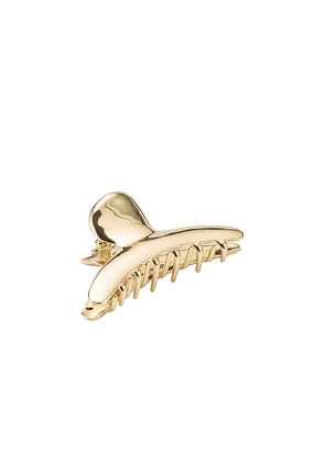 LELET NY Tasha Claw Clip in Metallic Gold.