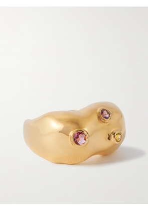 Pacharee - Jahn Gold-plated Multi-stone Ring - 48,50,52,54,56