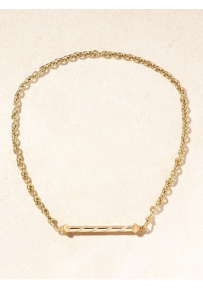Marie Lichtenberg - Candy Cane 18-karat Gold Diamond Necklace - One size