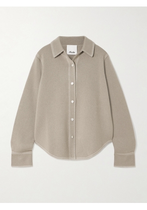 Allude - Wool And Cashmere-blend Shirt - Neutrals - x small,small,medium,large,x large