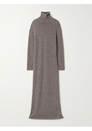 The Row - Melani Cashmere Turtleneck Maxi Dress - Brown - xx small,x small,small,medium,large