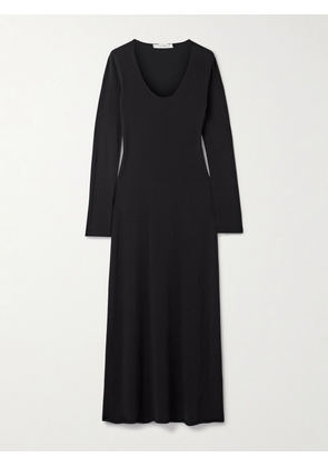 The Row - Mavy Knitted Midi Dress - Black - xx small,x small,small,medium,large