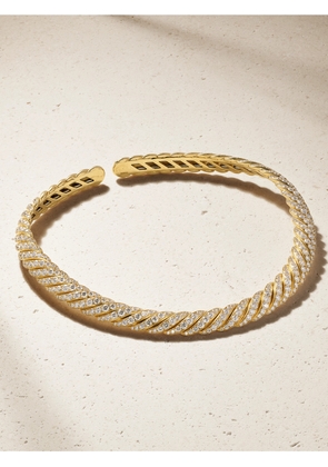 David Yurman - Sculpted Cable 18-karat Gold Diamond Necklace - One size