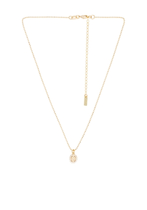 Natalie B Jewelry Count Your Blessings Necklace in Metallic Gold.