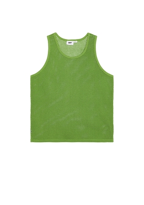 Obey Morro Mesh Tank in Green. Size L. Also in M, XL/1X.