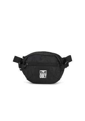 Obey Commuter Waist Bag in Black.