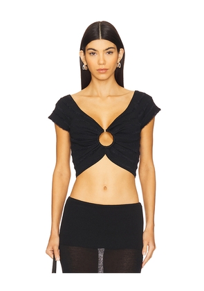 OSIS STUDIO Clementine Top in Black. Size L. Also in XS, S, M.