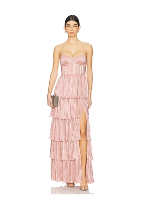 Lovers and Friends Hattie Gown in Pink, copper. Size XL. Also in XS, XXS.