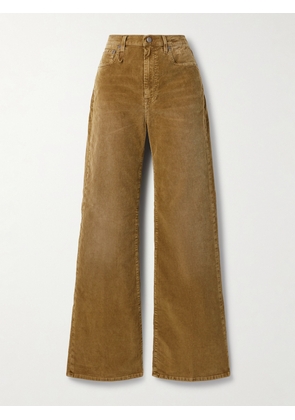 R13 - Charlotte High-rise Flared Cotton-blend Corduroy Jeans - Brown - 24,25,26,27,28,29,30,31