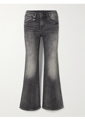 R13 - Joan Kick Mid-rise Flared Jeans - Black - 24,25,26,27,28,29,30,31