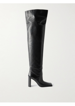 Alaïa - 90 Leather Over-the-knee Boots - Black - IT35,IT36,IT37,IT38,IT39,IT40,IT41