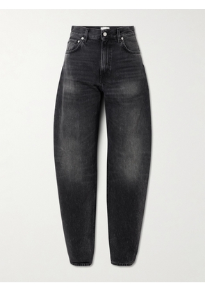 Haikure - Bibi Mid-rise Barrel-leg Jeans - Black - 23,24,25,26,27,28,29,30,31,32