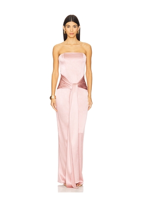 Michael Costello x REVOLVE Abelina Gown in Rose. Size L. Also in M, S, XL, XS.