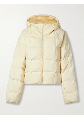 Cordova - Oza Hooded Quilted Down Ski Jacket - Yellow - x small,small,medium,large