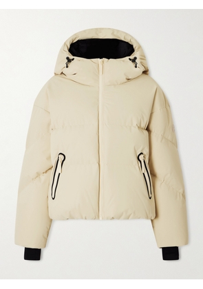 Cordova - Meribel Hooded Quilted Recycled Down Ski Jacket - Neutrals - x small,small,medium,large