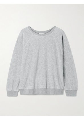Suzie Kondi - Samos Cotton-blend Velour Sweatshirt - Gray - x small,small,medium,large,x large
