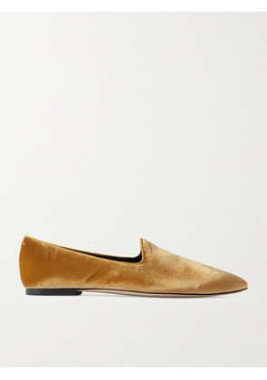 Aeyde - Vanna Velvet Loafers - Yellow - IT35,IT35.5,IT36,IT36.5,IT37,IT37.5,IT38,IT38.5,IT39,IT39.5,IT40,IT40.5,IT41,IT41.5,IT42