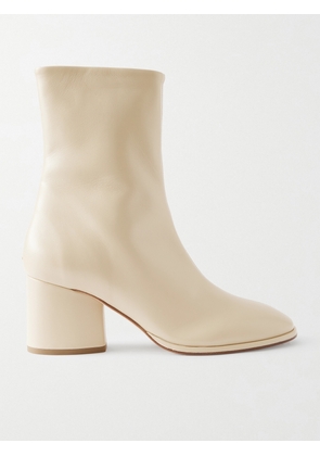 Aeyde - Ayla Leather Ankle Boots - Cream - IT35,IT36,IT37,IT38,IT39,IT40,IT41,IT42