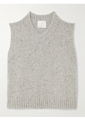 Suzie Kondi - Nico Cropped Cashmere Sweater Vest - Gray - x small,small,medium,large,x large