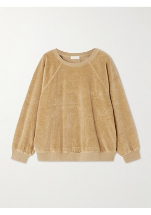Suzie Kondi - Samos Cotton-blend Velour Sweatshirt - Brown - x small,small,medium,large,x large