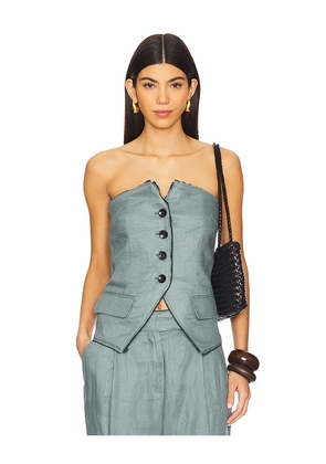 OSIS STUDIO Molly Top in Teal. Size L. Also in S, M.