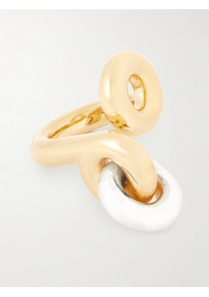 Uncommon Matters - Knot Lock Loop Gold Vermeil And Silver Ring - 50,52,54,56