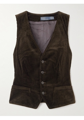 Polo Ralph Lauren - Cotton-corduroy Vest - Brown - US0,US2,US4,US6,US8,US10,US12