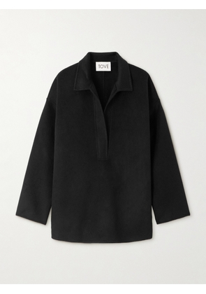 TOVE - Deryn Wool-blend Polo Shirt - Black - FR 34,FR 36,FR 38,FR 40,FR 42
