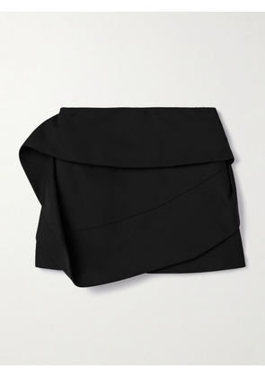 Ferragamo - Draped Crepe Mini Skirt - Black - IT36,IT38,IT40,IT42,IT44,IT46,IT48