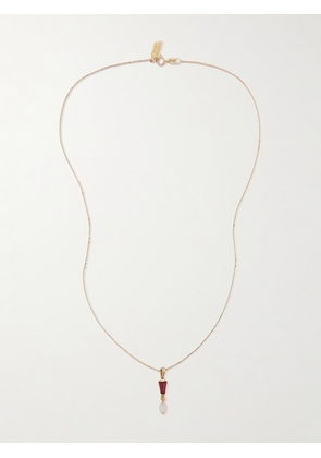 Loren Stewart - Carmilla Gold, Garnet And Topaz Necklace - One size