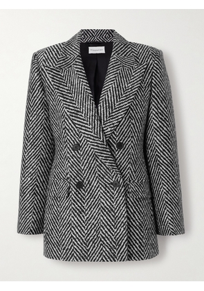 Givenchy - Double-breasted Herringbone Wool-blend Blazer - Gray - FR 34,FR 36,FR 38,FR 40,FR 42,FR 44