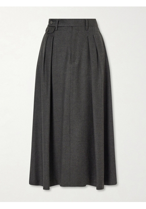 Ralph Lauren Collection - Evelyn Wool-flannel Midi Skirt - Gray - US2,US4,US6,US8,US10,US12
