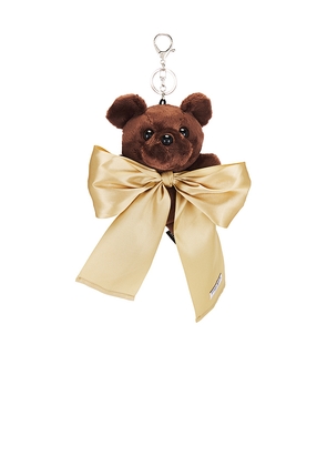 Ottolinger Bow Teddy Keychain in Brown.
