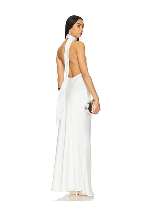MISHA Alastair Gown in White. Size L. Also in XS, M.