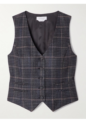 Gabriela Hearst - Coleridge Checked Wool And Silk-blend Vest - Gray - IT36,IT38,IT40,IT42,IT44,IT46,IT48