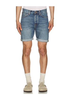 Nudie Jeans Josh Denim Shorts in Blue. Size 33. Also in 34.