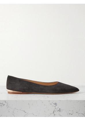 Gabriela Hearst - Fleur Suede Ballet Flats - Gray - IT36,IT36.5,IT37,IT37.5,IT38,IT38.5,IT39,IT39.5,IT40,IT40.5,IT41,IT41.5,IT42
