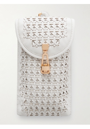 Gabriela Hearst - Woven Leather Sunglasses Pouch - Ivory - One size