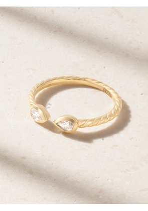 David Yurman - Cable 18-karat Gold Diamond Ring - 5,6,7