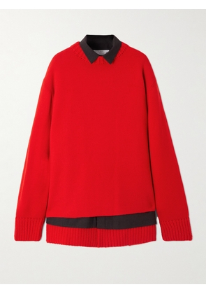 Sacai - Layered Wool Mini Dress - 1,2,3,4