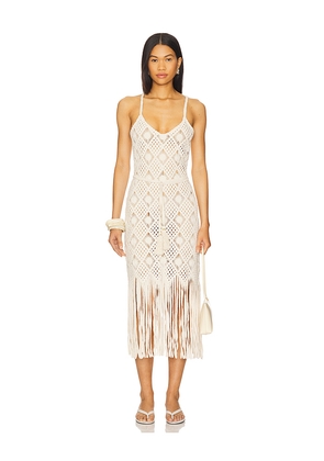 L'AGENCE Haleigh Dress in Ivory. Size L. Also in M.
