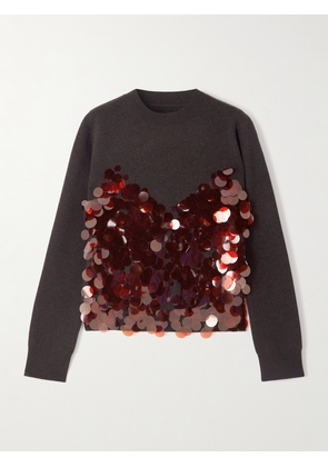 Sacai - Sequined Wool Sweater - Brown - 1,2,3,4